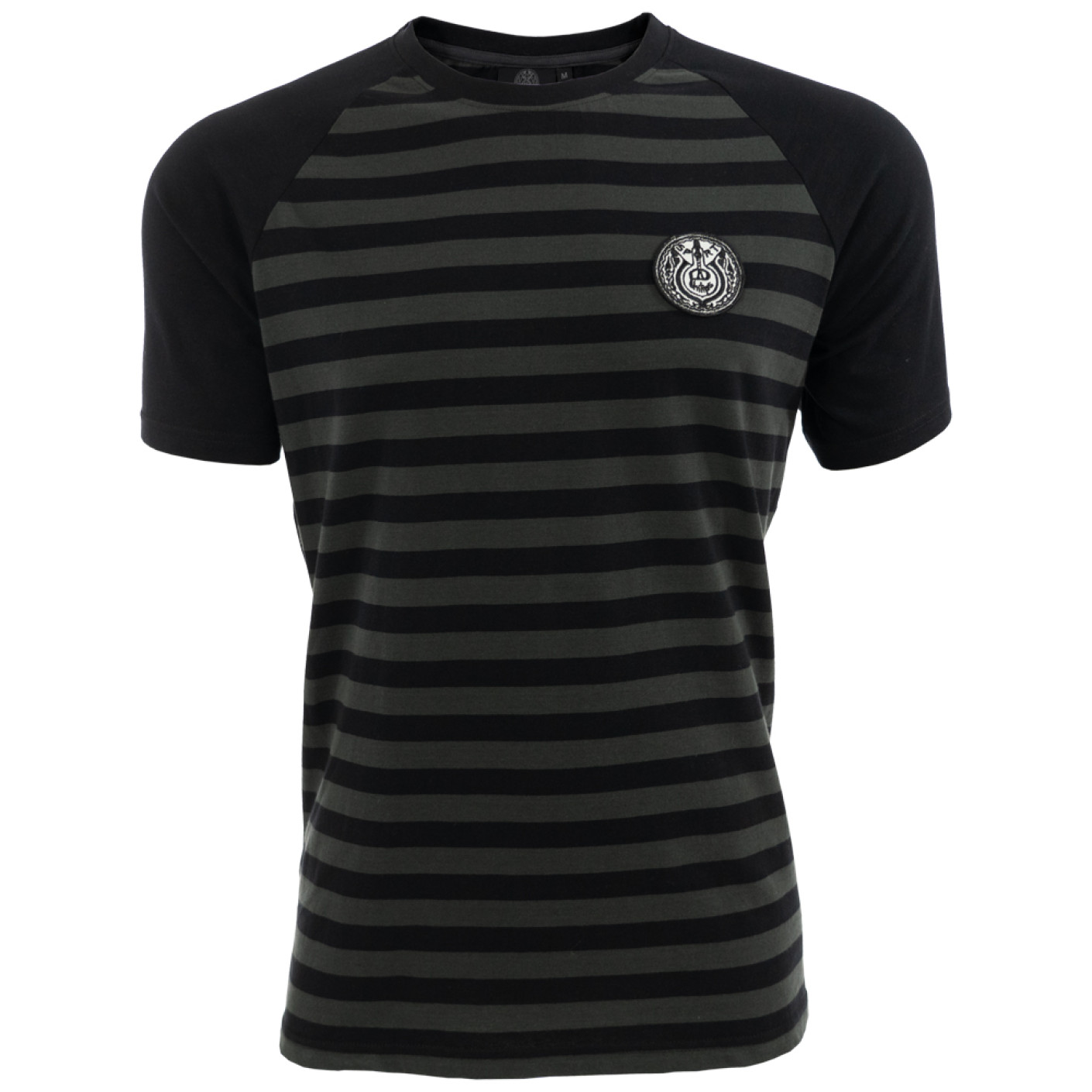 PSV Heritage T-shirt Stripes Zwart Donkergrijs