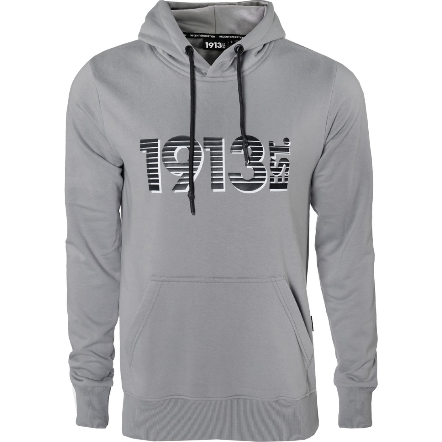 PSV 1913 Hooded Sweater Grijs Logo Zwart-Wit