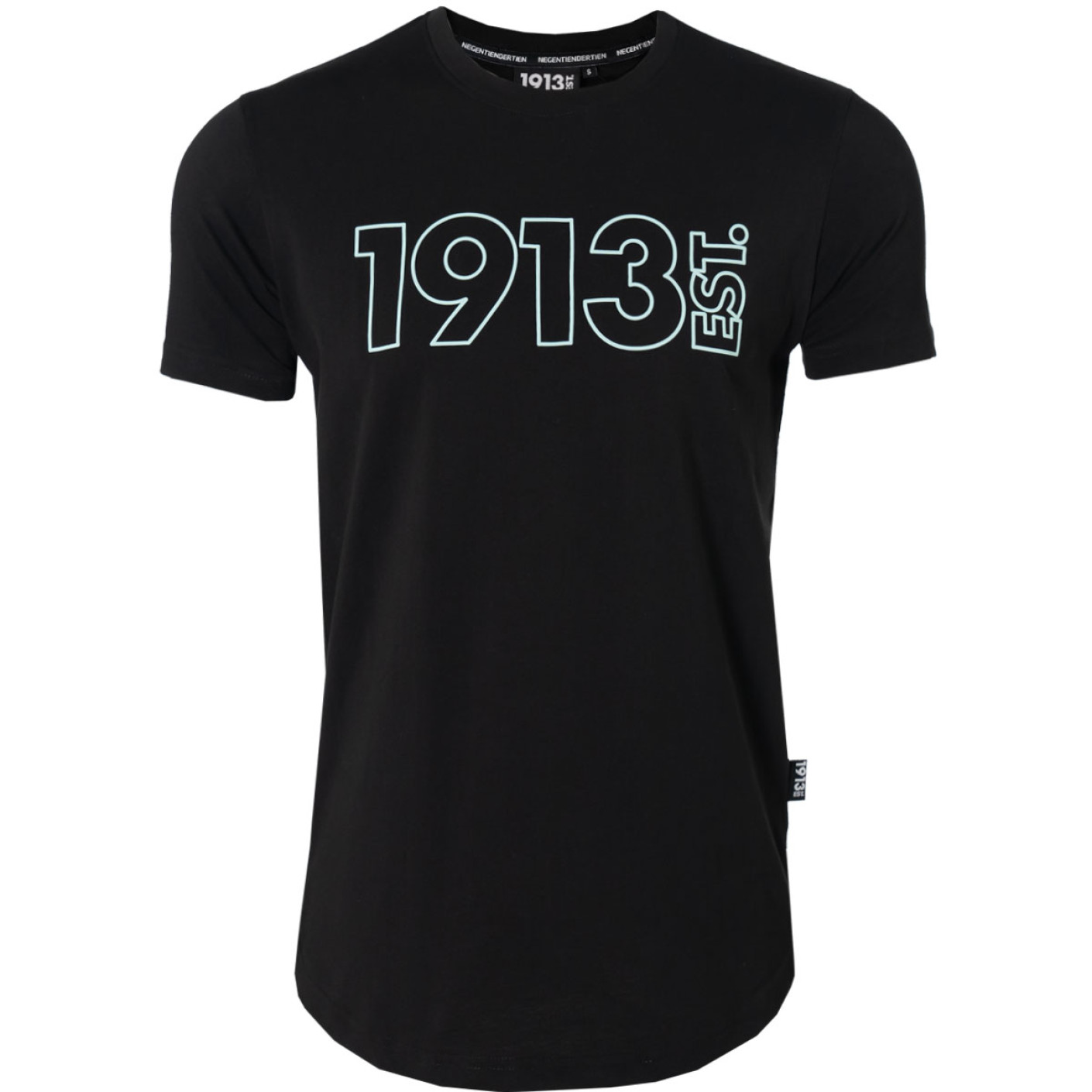 PSV 1913 T-shirt Zwart Outline Blauw