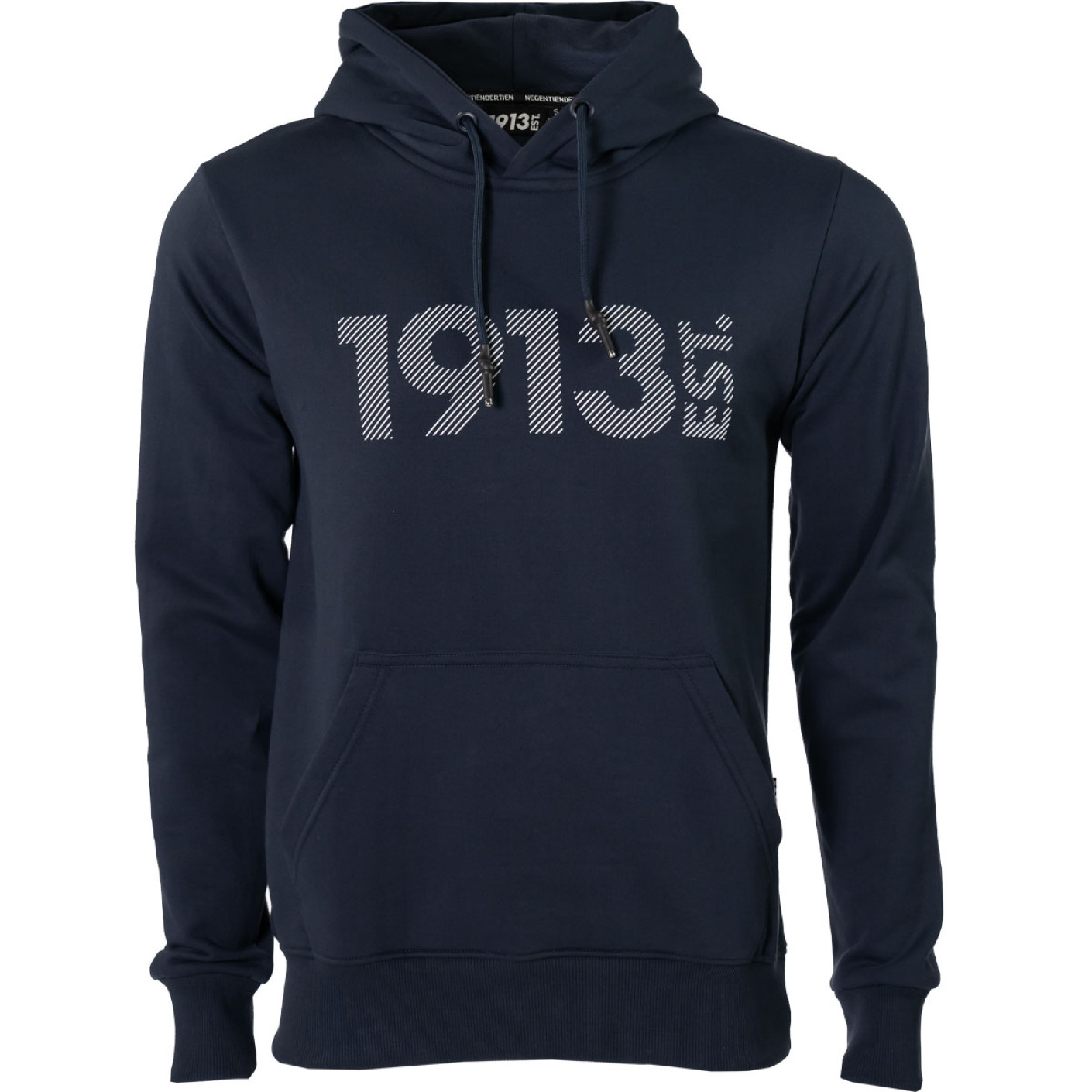 1913 Hooded Sweater Donkerblauw Stripes Wit
