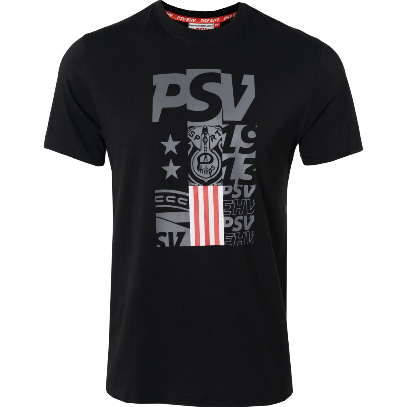 PSV T-Shirt Blokken Zwart