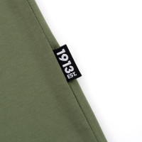 1913 T-shirt groen Stripes zwart