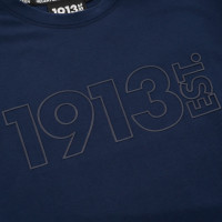 1913 T-shirt d.blauw Outline
