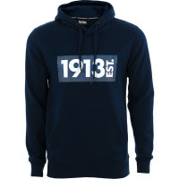 1913 Hooded Sweater d.blauw Tonal