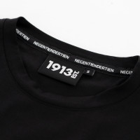 1913 T-shirt zwart Block wit