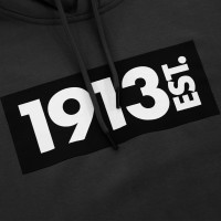 1913 Hooded Sweater zwart Tonal