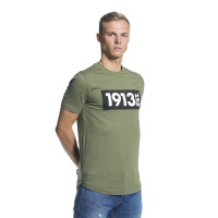1913 T-shirt groen Block