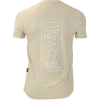 1913 T-Shirt Beige Logo Wit