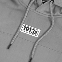 1913 Hooded Sweater Grijs Logo Rubber