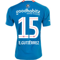 PSV E. Gutiérrez 15 Derde Shirt 22/23 Kids