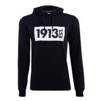 1913 Hooded Sweater Zwart Block Wit