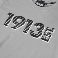 PSV 1913 T-shirt Grijs Logo Zwart-Wit