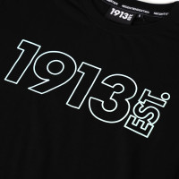 PSV 1913 T-shirt Zwart Outline Blauw