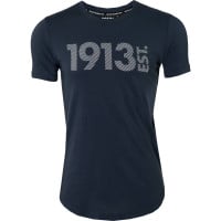 1913 T-shirt Donkerblauw Stripes Wit