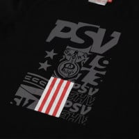 PSV T-Shirt Blokken Zwart