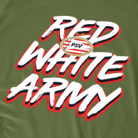 PSV T-Shirt Red White Army Kids Groen