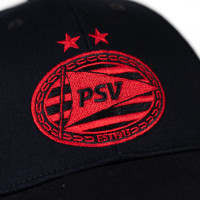PSV Cap Logo Zwart-Rood SR