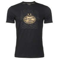 PSV T-Shirt Logo Kids Zwart-Goud