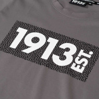 1913 Dames T-shirt Grijs Block