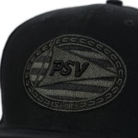 PSV Cap Flatpeak Logo Black SR