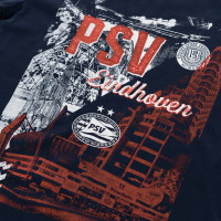 PSV T-shirt Eindhoven Collage Kids d.blauw