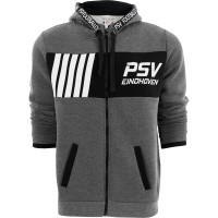 PSV Hooded Vest Eindhoven grijs-zwart