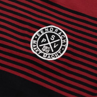 PSV T-shirt EMM Cross zwart-bordeaux