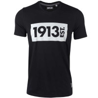 1913 T-shirt zwart Block grijs